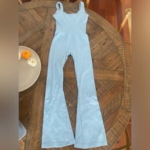 Light Blue Women's Bo & Tee Athletic Jumpsuit